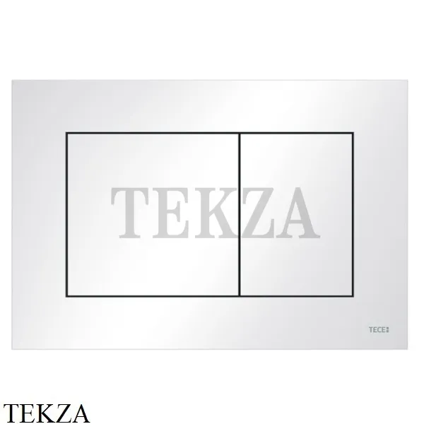 TECEnow Панель смыва для унитаза с двумя клавишами 9240405, белый глянец антибактериальное покрытие