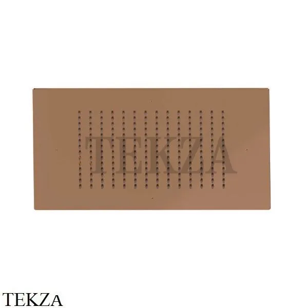 Newform Душевая лейка квадрат, стальная с дождевой струей 683.58.061, PVD Copper Bronze