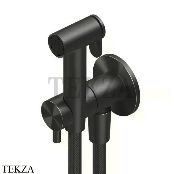 QuadroDesign Гигиенический душ с запорным вентилем ID026 ON, Black Gold