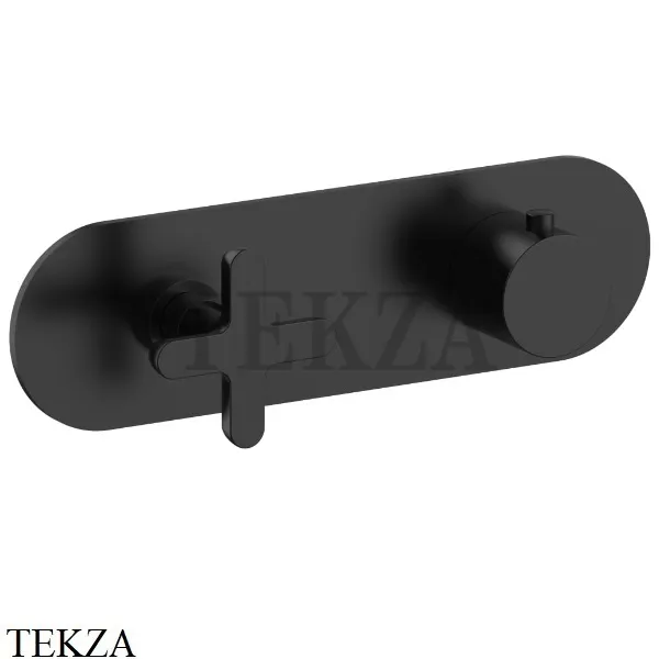 Fantini Icona Classic Термостат для душа 1 поток, внешняя часть 5313R731B, Черный матовый