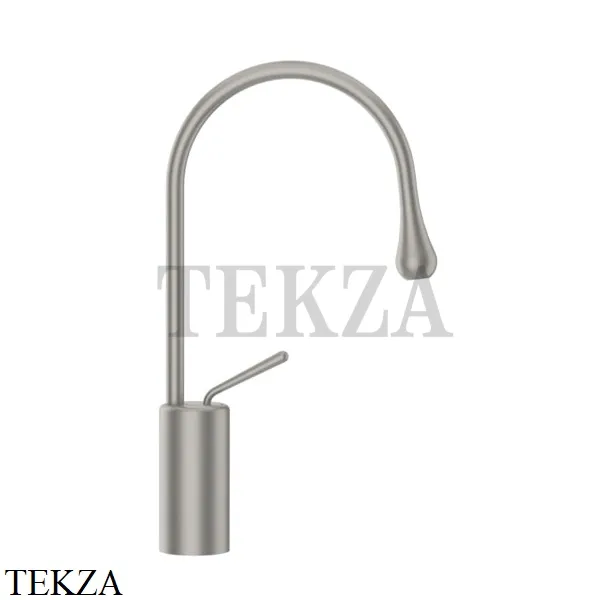 Gessi Goccia Смеситель для раковины высокий, без сливного гарнитура 33604-147, Chrome Brushed