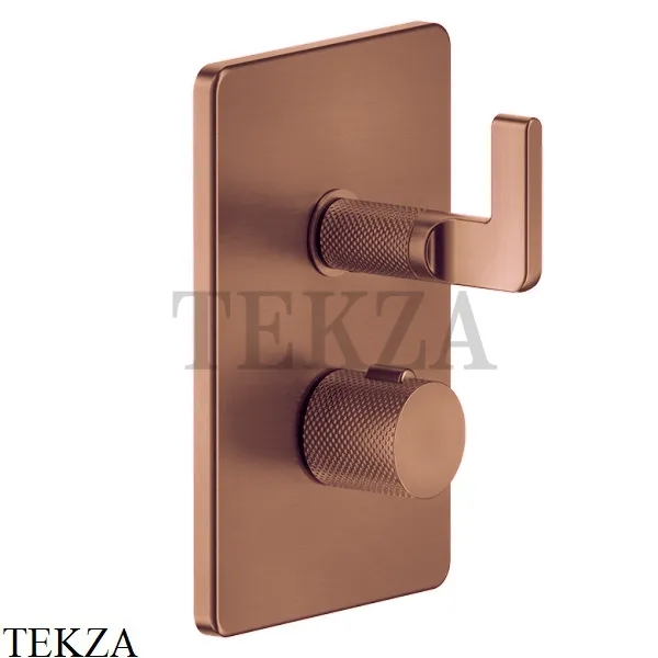 Gessi INCISO SHOWER Термостатический смеситель 1 поток, внешняя часть 58132-708, Copper Brushed