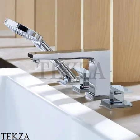 Hansgrohe Metropol Смеситель на борт ванны на 4 отверстия, внешняя часть 32553000, хром глянец
