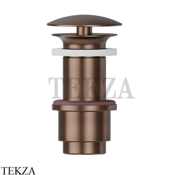 Newform Донный клапан для раковины 65-85 со свободным сливом 229.59.067, PVD Br. Copper Bronze