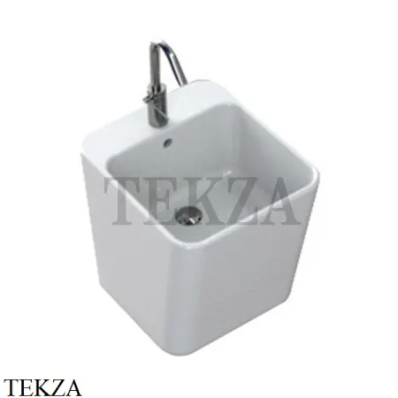 Hatria G-FULL Раковина накладная, 1 отверстие под смеситель YXG801, белый глянец