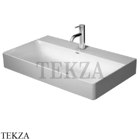 Duravit DuraSquare Раковина подвесная или на тумбу, без перелива 2353800041, белый глянец