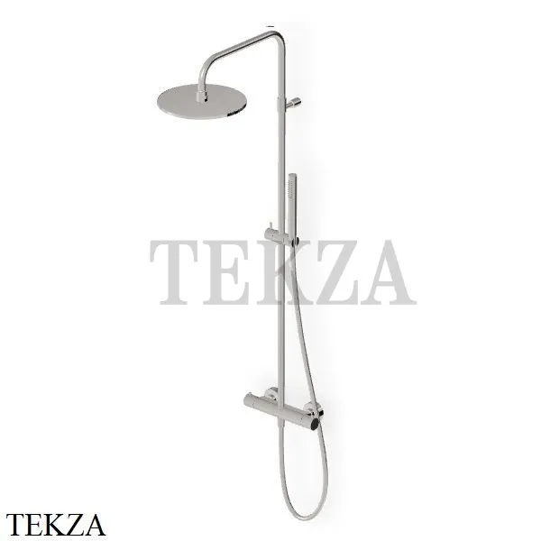 Zucchetti Pan Душевая колонна с термостатом и гарнитуром ZT7788.C8, nickel глянец