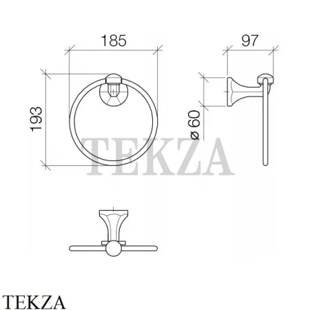 Dornbracht Madison Полотенцедержатель кольцевой круглый 83200361-00, хром глянец