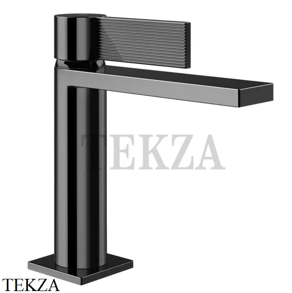 Gessi Inverso RIGATO Смеситель для раковины, с донным клапаном 73551-706, Black Metal PVD