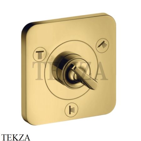 Axor Citterio E Trio/Quattro Запорный/переключающий вентиль, внешняя часть 36772990, Polished Gold