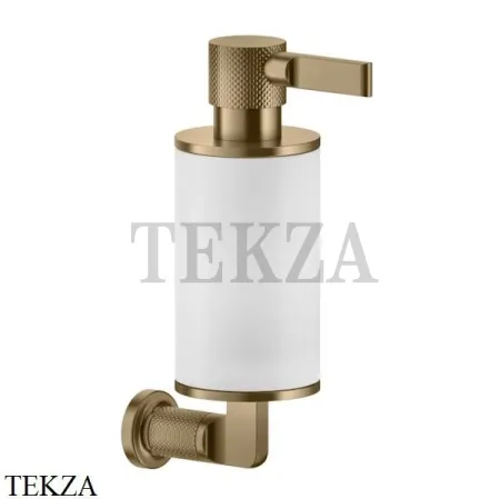 Gessi INCISO accessories Дозатор для жидкого мыла или лосьона, белый 58513-726, Warm Bronze Br.
