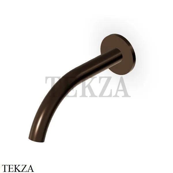 Zucchetti Isy22 Излив для ванны 21 см настенный монтаж Z92253.P21, brushed chocolate PVD