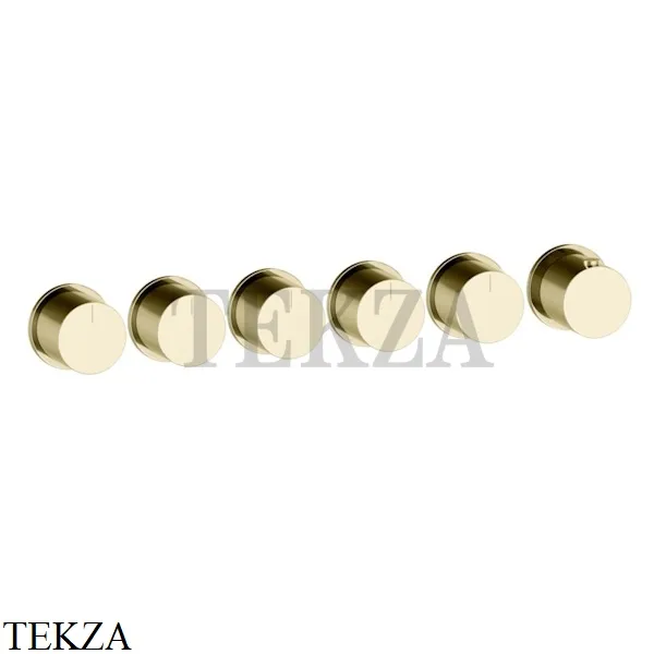 Gessi Habito Bath-shower Термостат на 5 потоков, внешняя часть 63440-710, Brass PVD