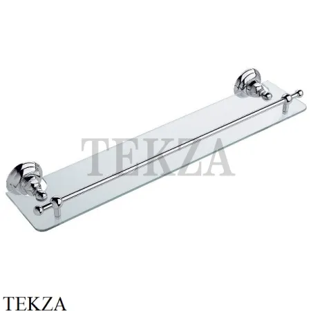 Nicolazzi CLASSICI Полочка стеклянная с держателями 1480CR, хром глянец