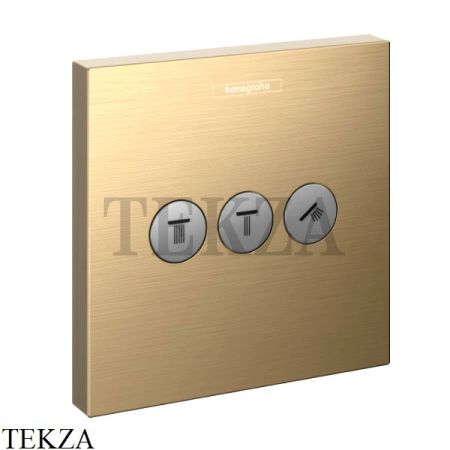 Hansgrohe ShowerSelect Запорно-переключающее устройство, внешняя часть 15764140, бронза матовая brushed