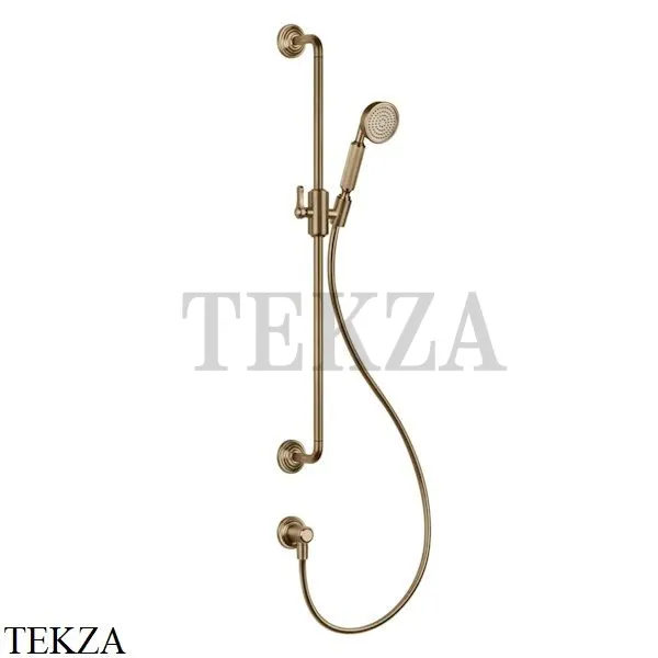 Gessi VENTI20 Штанга в комплекте с душевой лейкой, шланг, вывод 65142-726, Warm Bronze Br.