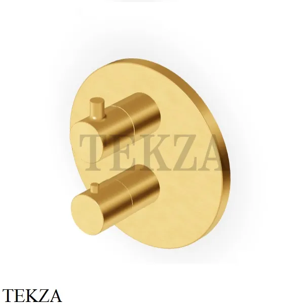 Zucchetti Pan Термостат для душа, 2 выхода, внешняя часть Z94651.C41, brushed gold