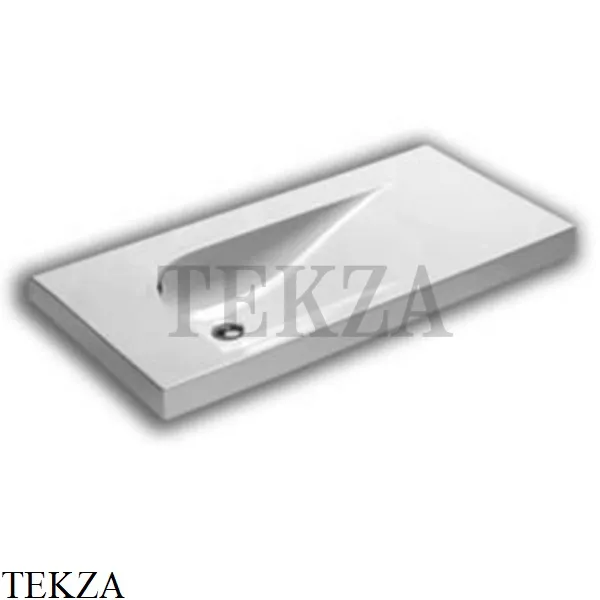 Hatria GRANDANGOLO Раковина подвесная 100 без отверстий, Y0VA01, белый глянец