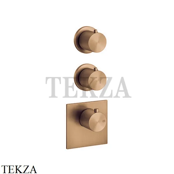 Gessi 316 WELLNESS Термостат 2 потока, внешняя часть 54504-726, Warm Bronze Br.