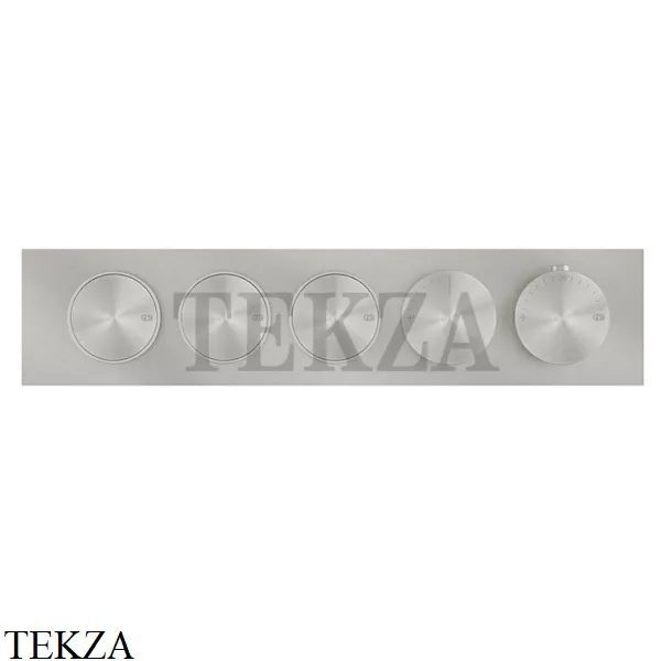 Gessi Origini NEUTRAL Термостат для душа 3 потока с кнопками, внешняя часть 66224-149, Finox Brushed Nickel