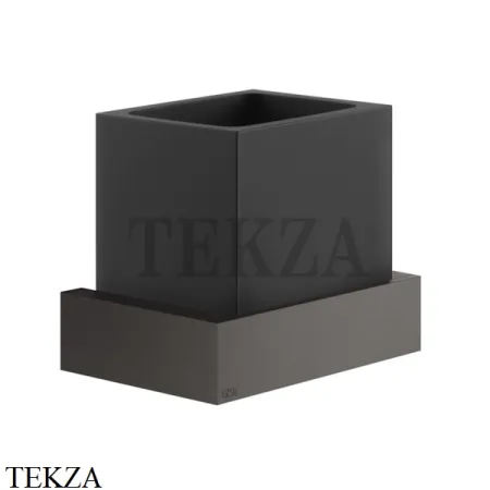 Gessi Rettangolo Стакан для щеток настенный, композит черный 20808-707, Black Metal Brushed