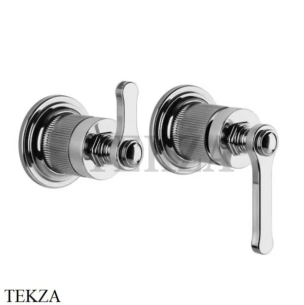 Gessi VENTI20 Смеситель для душа, 2 потока, вешняя часть 65038-031, хром глянец