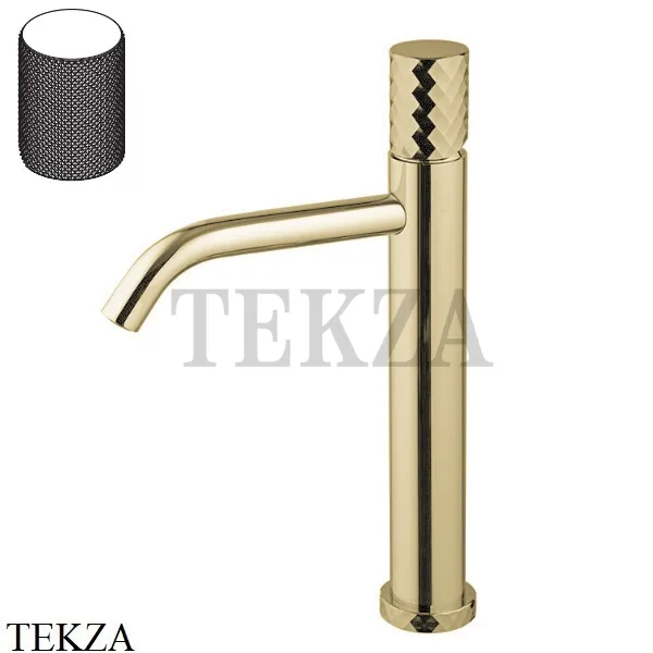 FIMA Carlo Frattini Spillo TECH G Смеситель для раковины, с донным клапаном F3031TLXSGHS, Brushed Champagne