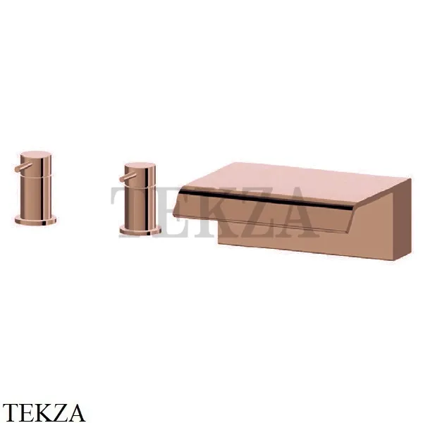 Newform Cascate Смеситель на борт ванны каскад 70032.59.067, PVD Brushed copper bronze