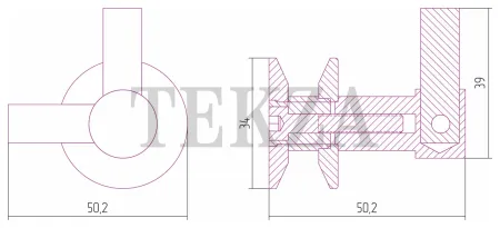Сунержа Вешалка "ВИКТОРИЯ" н/ж для ДР "СУНЕРЖА" 00-2010-0002, хром глянец