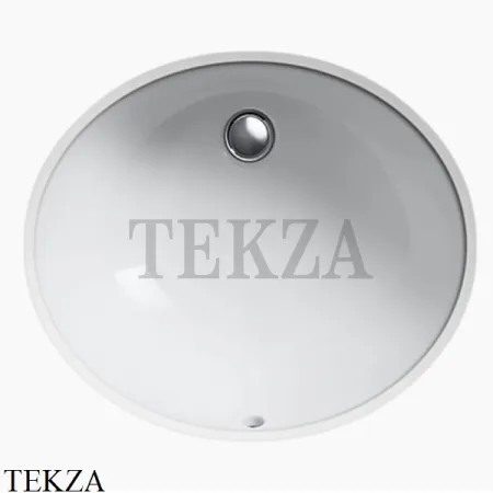 Kohler Caxton Раковина встраиваемая снизу с переливом K-2210-0, белый глянец