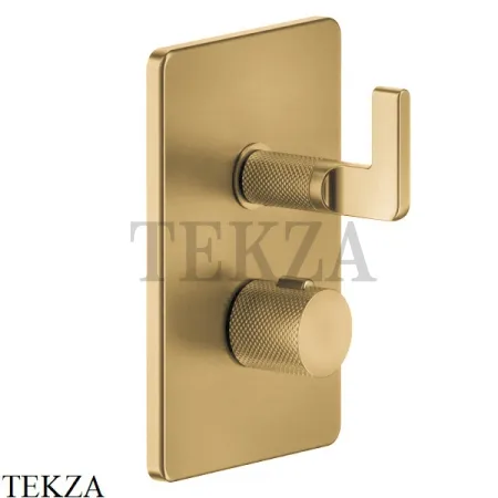 Gessi INCISO SHOWER Термостатический смеситель 1 поток, внешняя часть 58132-727, Brushed Brass