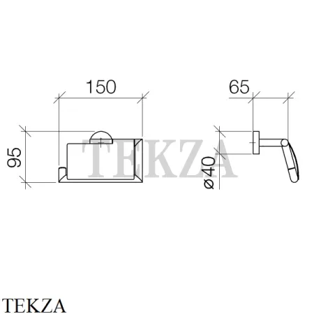 Dornbracht Держатель туалетной бумаги с крышкой 83510979-00, хром глянец