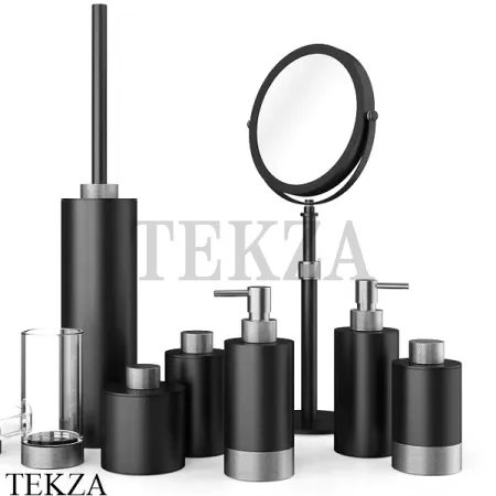 Decor Walther CLUB TPH1 Держатель туалетной бумаги без крышки 0855860, черный матовый-хром