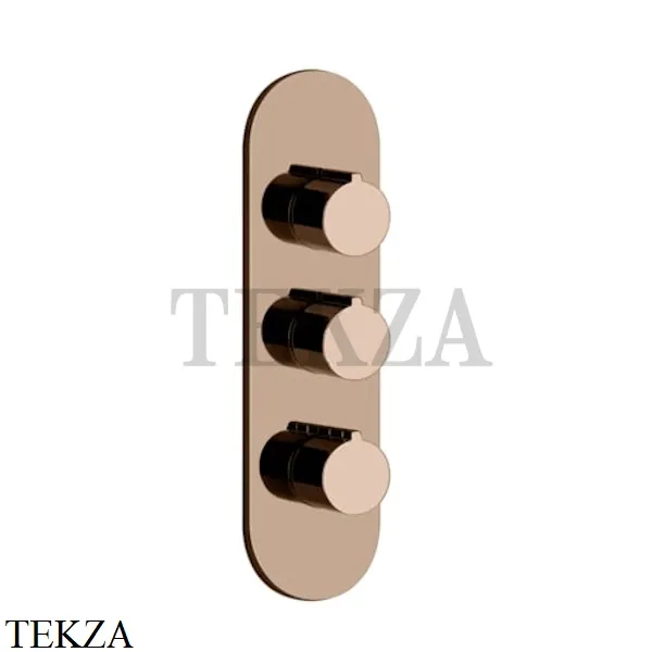 Gessi Ingranaggio-Anello Термостат для душа, 2 потока, внешняя часть 43064-030, Copper глянец