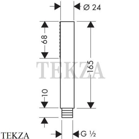 Axor Starck Ручной душ 1-режимный 10531000, хром глянец