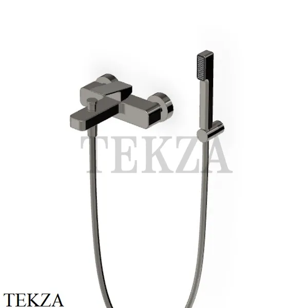Zucchetti JINGLE Смеситель для ванны с гарнитуром ZIN102.C50, metal black
