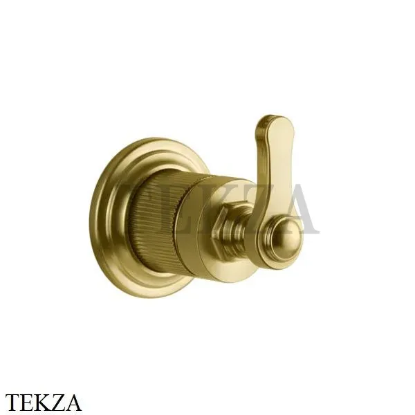 Gessi VENTI20 Вентиль запорный, 1 поток, внешняя часть 65247-716, Gold Br. PVD