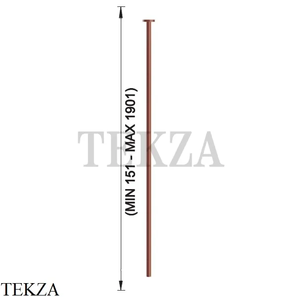 Gessi Origini MATERIC Излив для раковины потолочный, под размер 63499-278, Glossy Coral