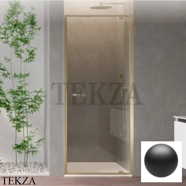 Duka natura 4000 Дверь в нишу распашная 75, перекладина, крепеж справа, AR-DTNR750BLPA10, black pearl