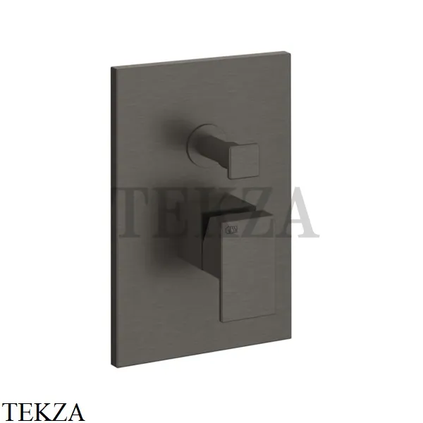 Gessi Rettangolo shower Смеситель для душа 2 потока, внешняя часть 44604-707, Black Metal Brushed PVD