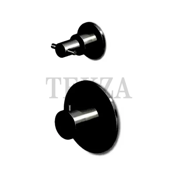 Zucchetti Helm Термостат для душа на 2 потока, внешняя часть ZH5646.XP81, brushed total black PVD