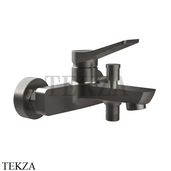 Gessi RILIEVO Смеситель для ванны с переключателем 59013-707, Black Metal Brushed