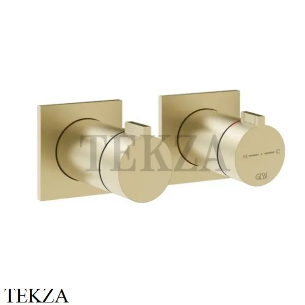 Gessi Inverso RIGATO Термостат для душа, 1 поток, внешняя часть 73032-727, Brass Br. PVD