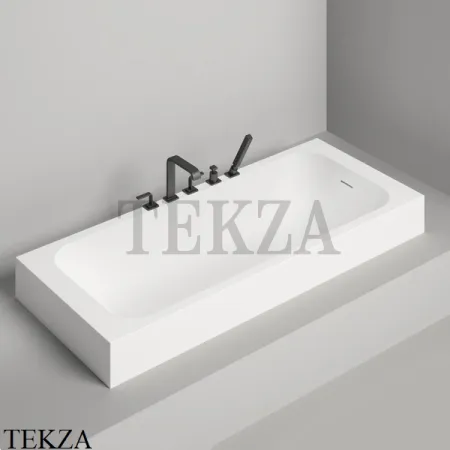 SALINI ORLANDA KIT Ванна встраиваемая S-Stone, щелевой слив 102122M, белый матовый