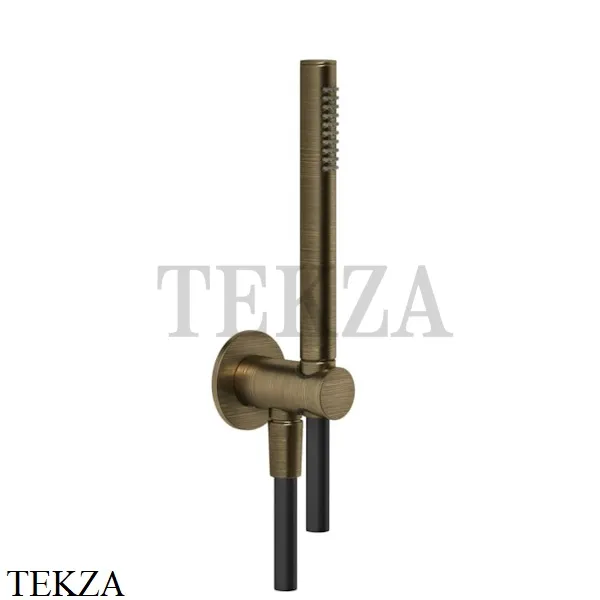 Gessi ANELLO Душевой комплект, стержневая лейка 63329-713, Antique Brass