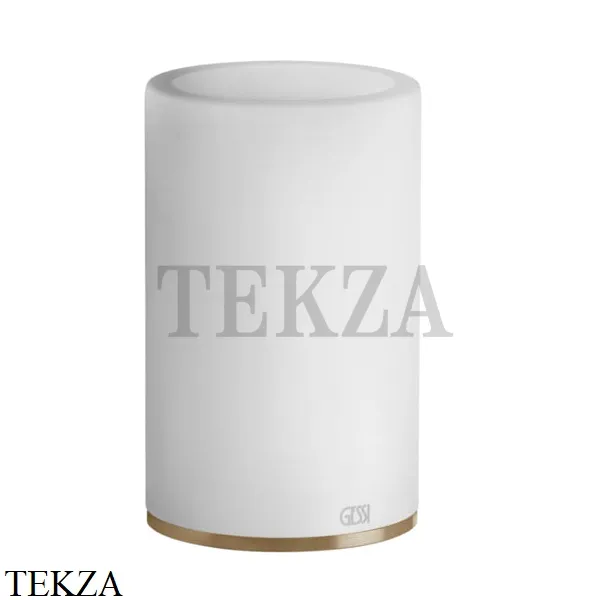Gessi 316 ACCESSORIES Стакан для зубных щеток настольный, композит белый 54731-726, Warm Bronze Br.