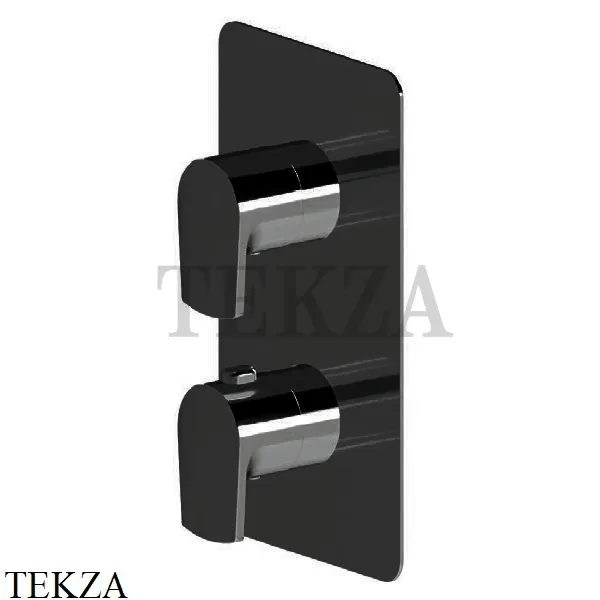 Newform HAKA Термостат для душа, 2-3-4-5 потока, внешняя часть 67692E.01.093, черный матовый