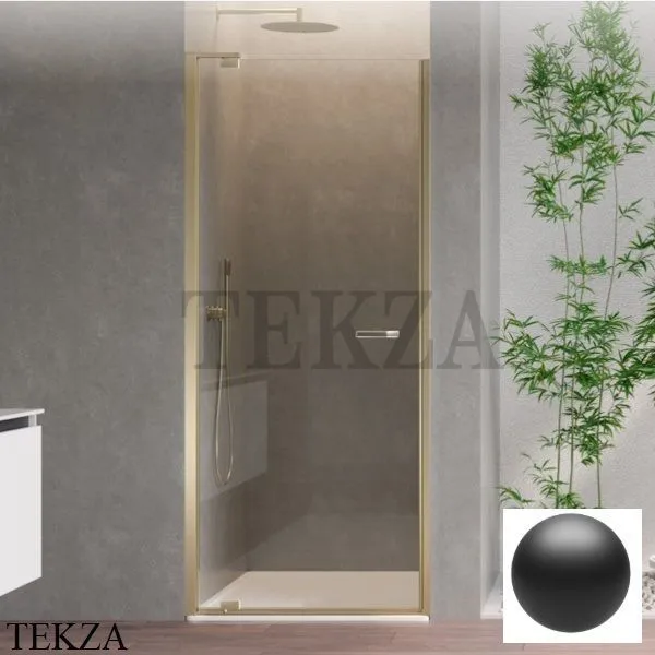 Duka natura 4000 Дверь в нишу распашная 80 крепеж слева, A-DTNL800BLPA10, black pearl