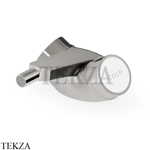 Zucchetti Savoir Смеситель для биде, с донным клапаном ZSV603.C8W, Nickel глянец-белый
