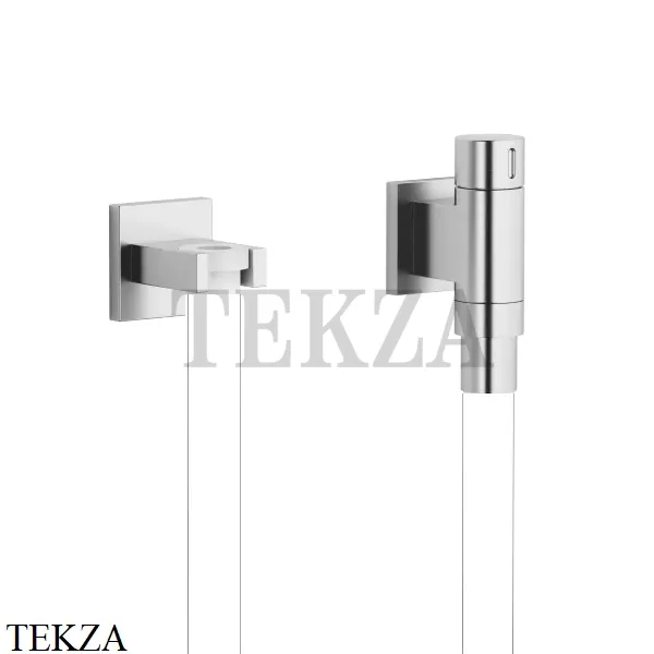 Dornbracht WATER TUBE Kneipp-настенное присоединительное колено с держателем 27821979-93, Brushed Chrome